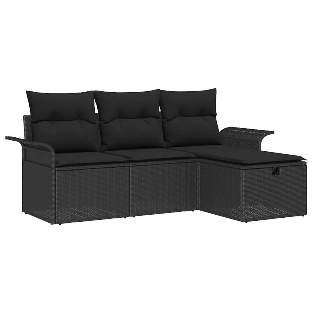 Kerti Kanapé Szett 4 db Poli rattan