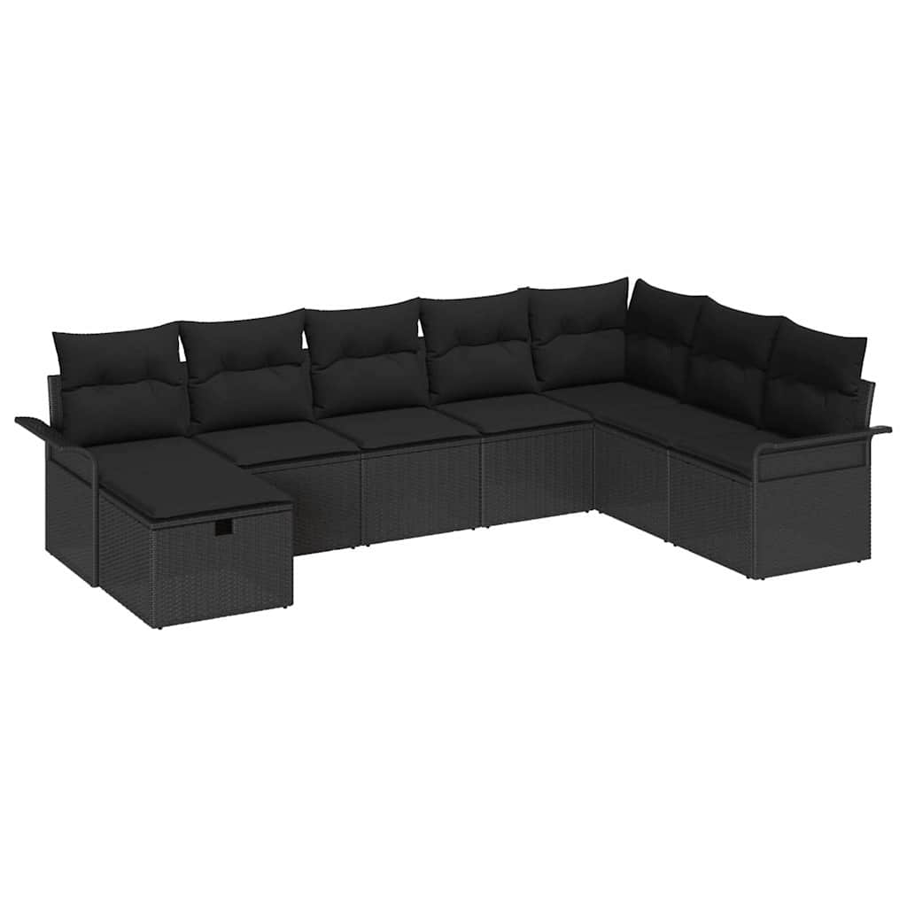 Kerti Kanapé Szett 8 db Poli rattan