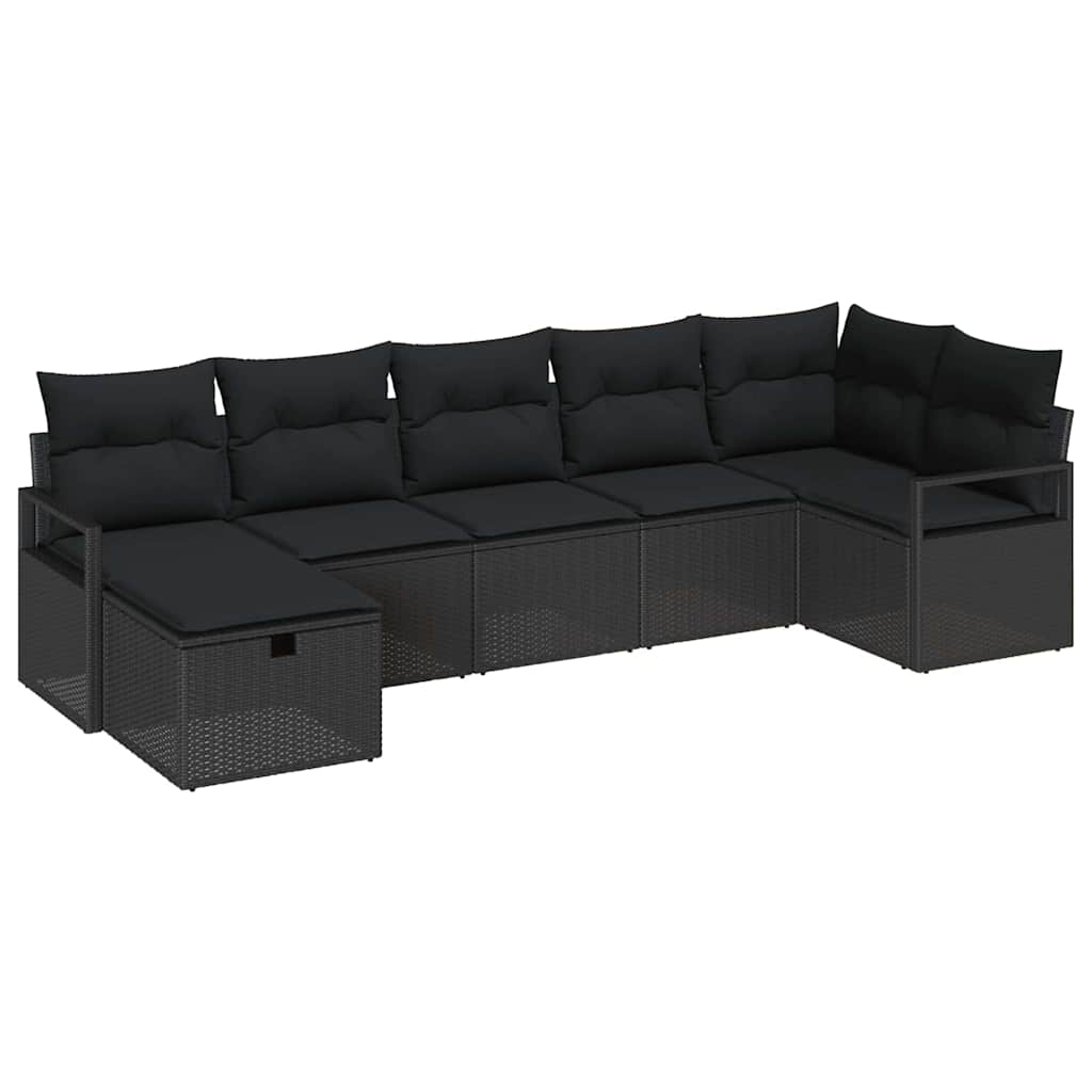 Kanapé Szett párnával 5 pcs polirattan
