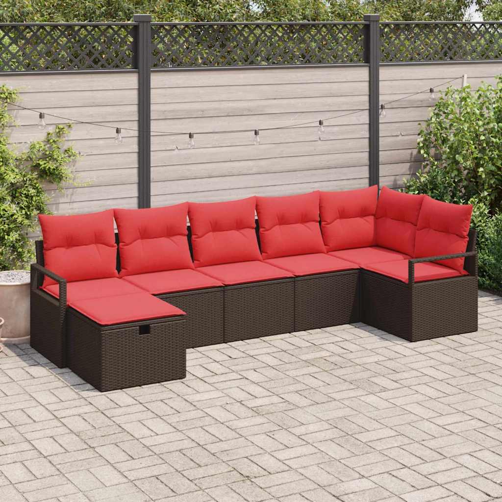 Kanapé Szett párnával 4 pcs polirattan