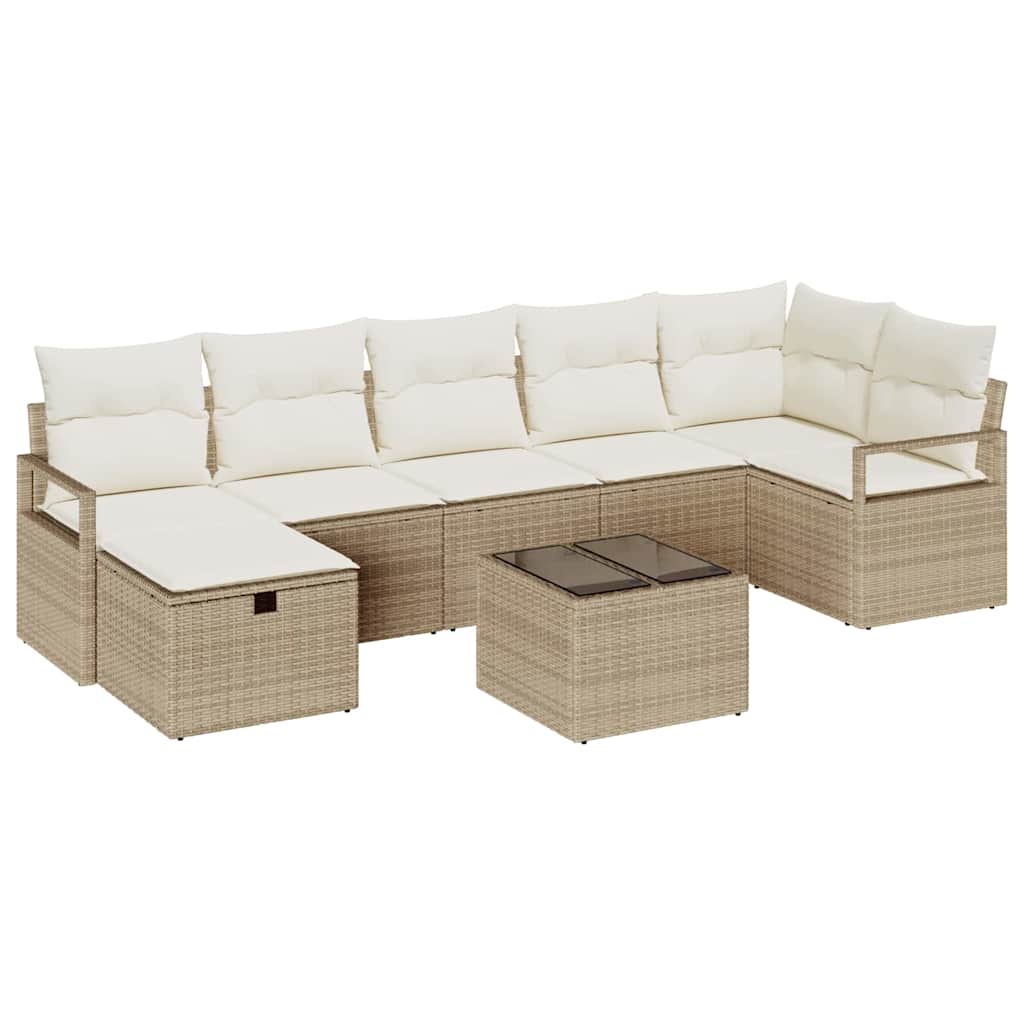 Kanapé Szett párnával 4 pcs polirattan