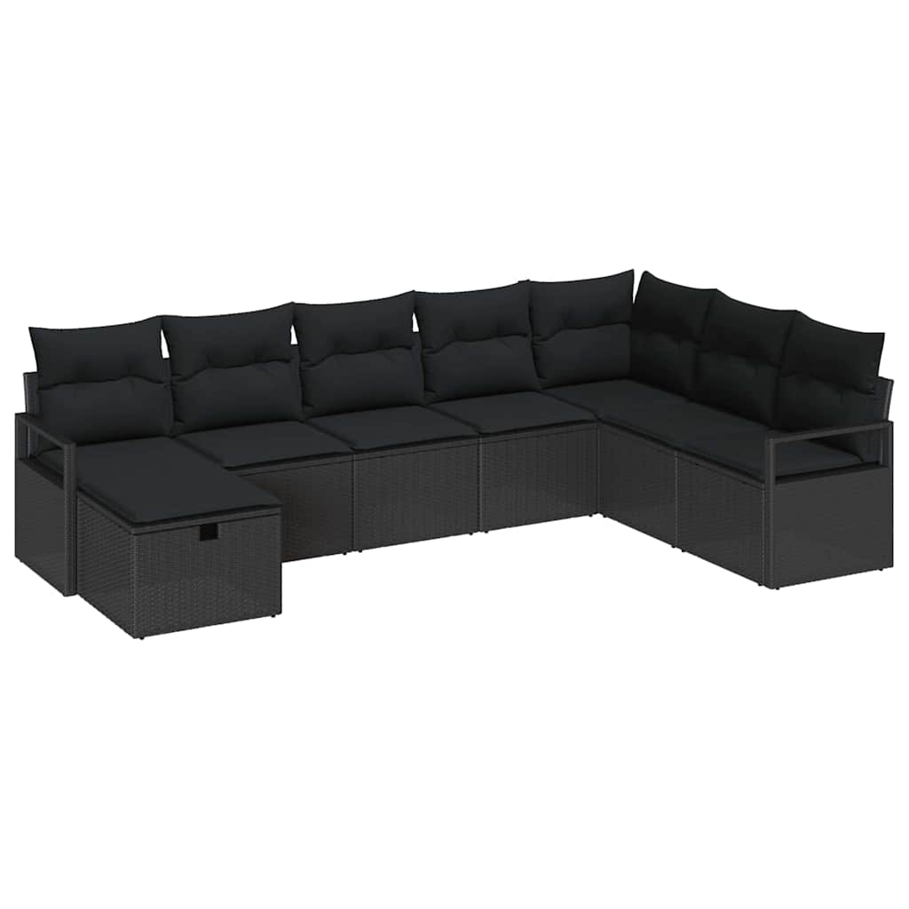 Kanapé Szett párnával 6 pcs polirattan
