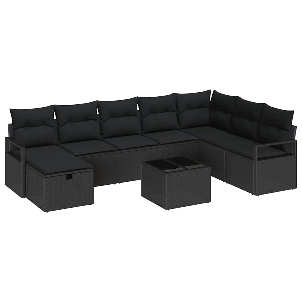 Kanapé Szett párnával 6 pcs polirattan