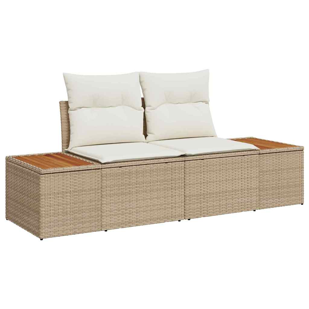 Kerti Kanapé Szett 8 pcs Bézs polirattan