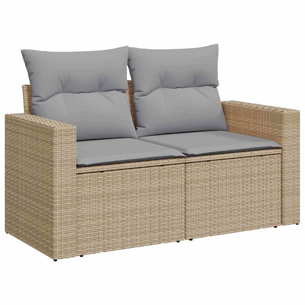 Kerti Kanapé Szett 12 pcs Bézs polirattan