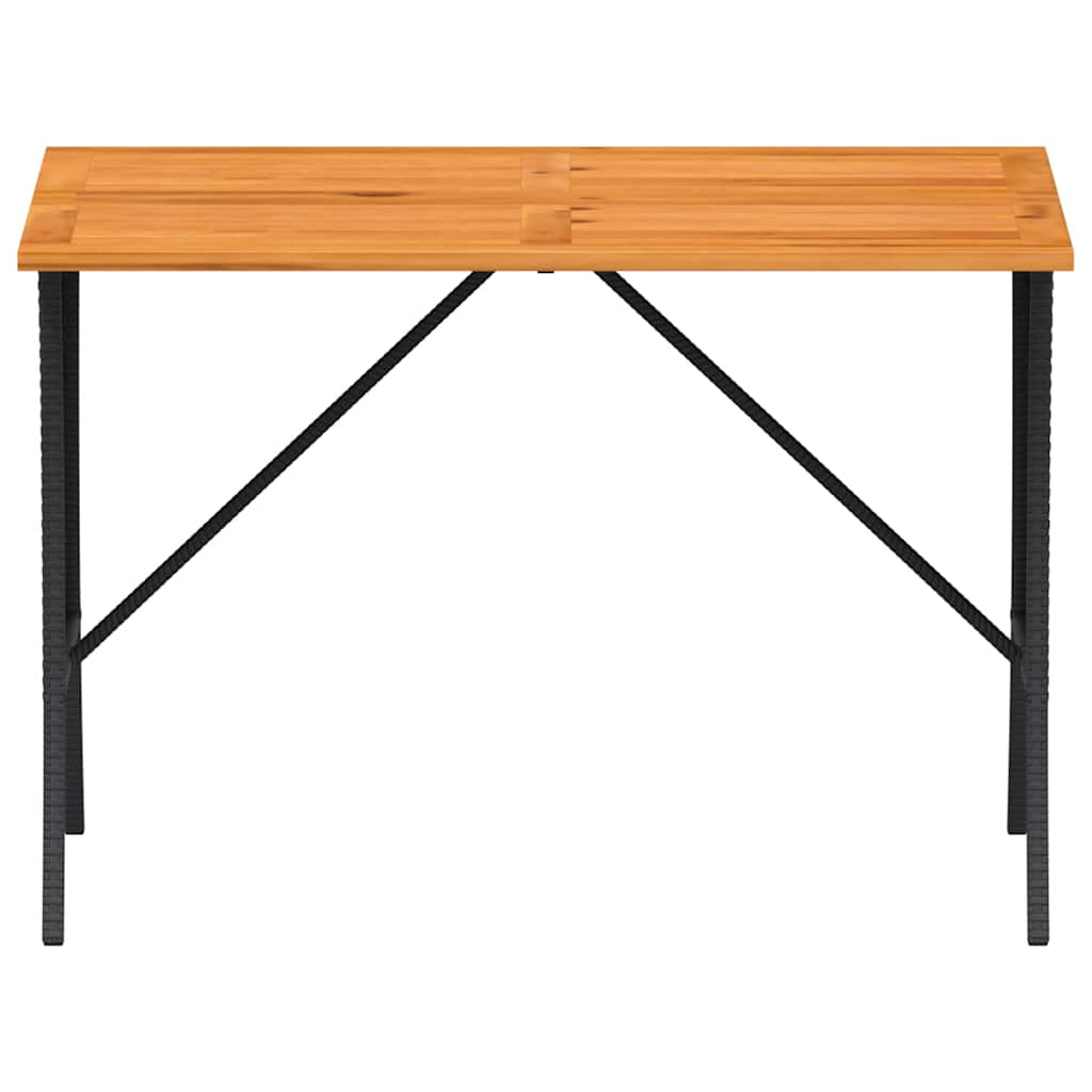 3 részes fekete polyrattan kerti ülőgarnitúra párnával