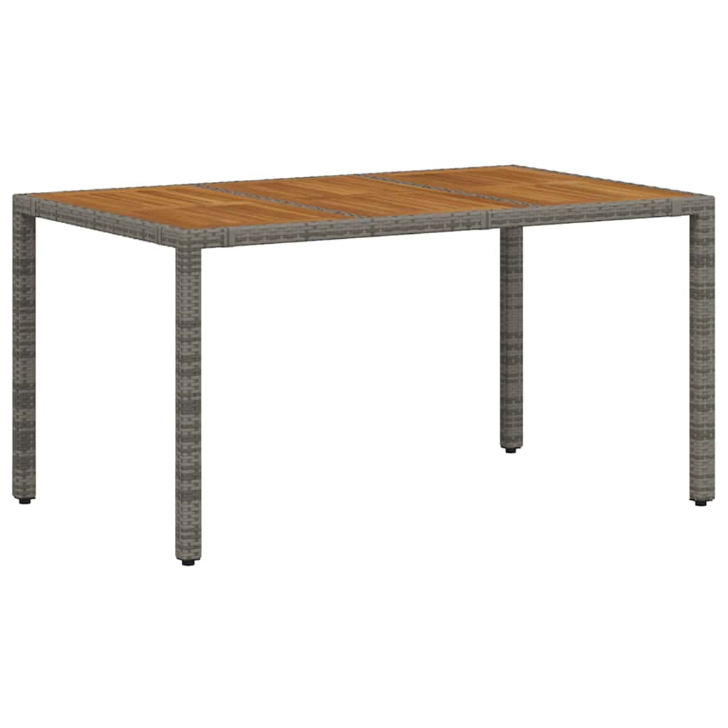 Kert étkező szett 5 pcs Szürke polirattan