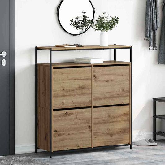 Cipőszekrény polcokkal Artisan tölgy 100 x 34 x 112 cm Faanyag