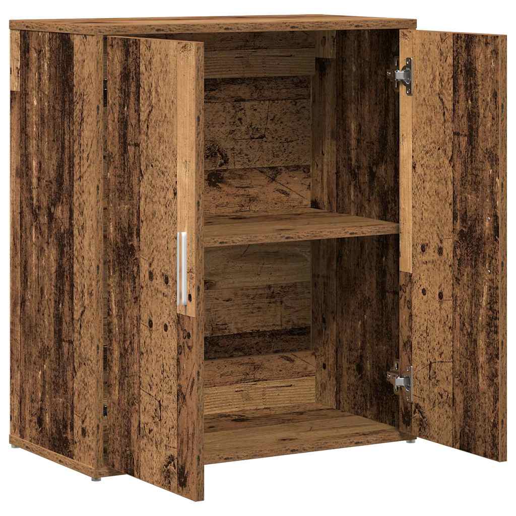 Széf 2 pcs Öreg fa 60 x 31 x 70 cm Faanyag