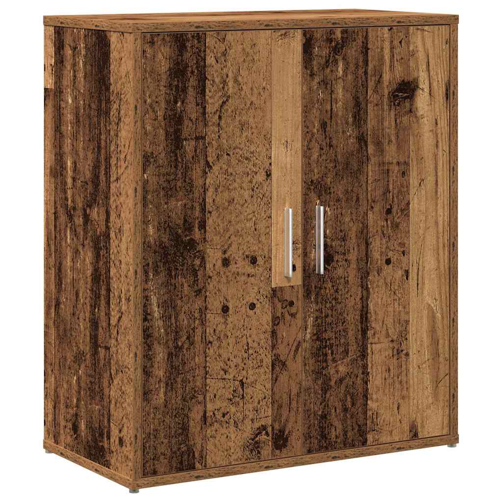 Széf 2 pcs Öreg fa 60 x 31 x 70 cm Faanyag