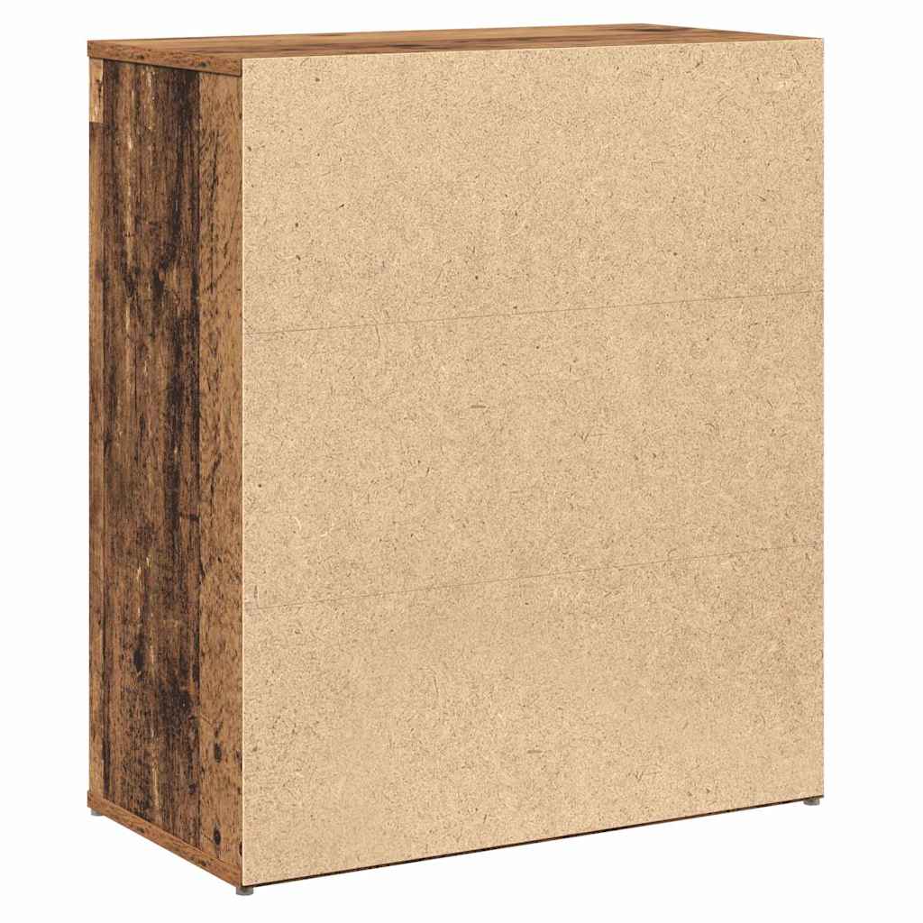 Széf 2 pcs Öreg fa 60 x 31 x 70 cm Faanyag