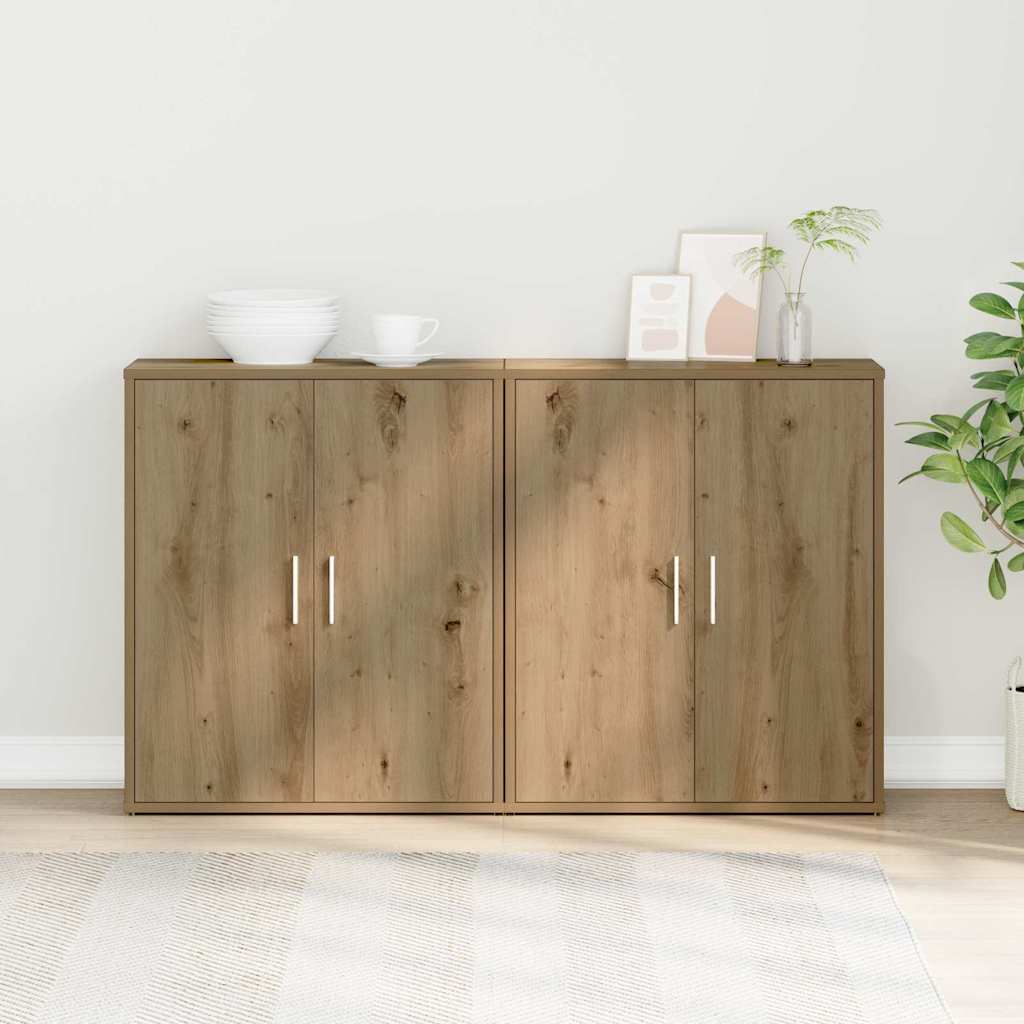 Széf 2 db Artisan tölgy 60 x 31 x 70 cm Szerelt Fa