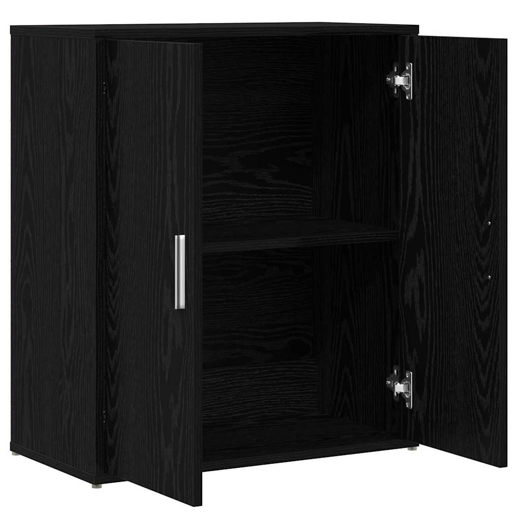 Széf 2 db Fekete tölgy 60 x 31 x 70 cm Szerelt Fa