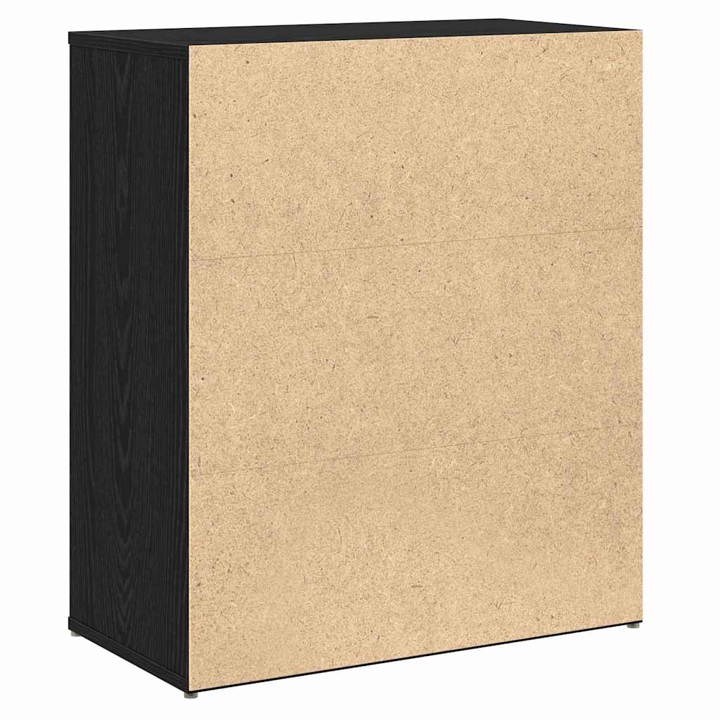 Széf 2 db Fekete tölgy 60 x 31 x 70 cm Szerelt Fa