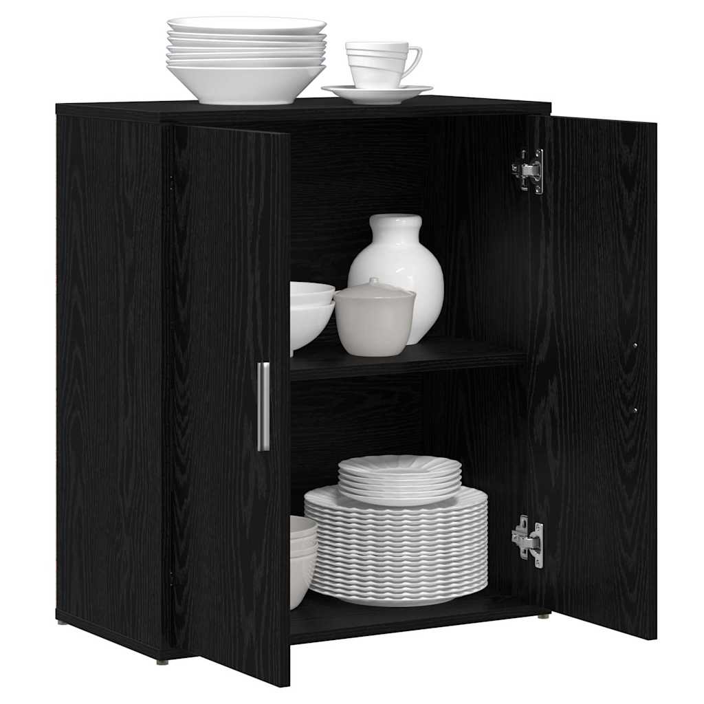 Széf 2 db Fekete tölgy 60 x 31 x 70 cm Szerelt Fa