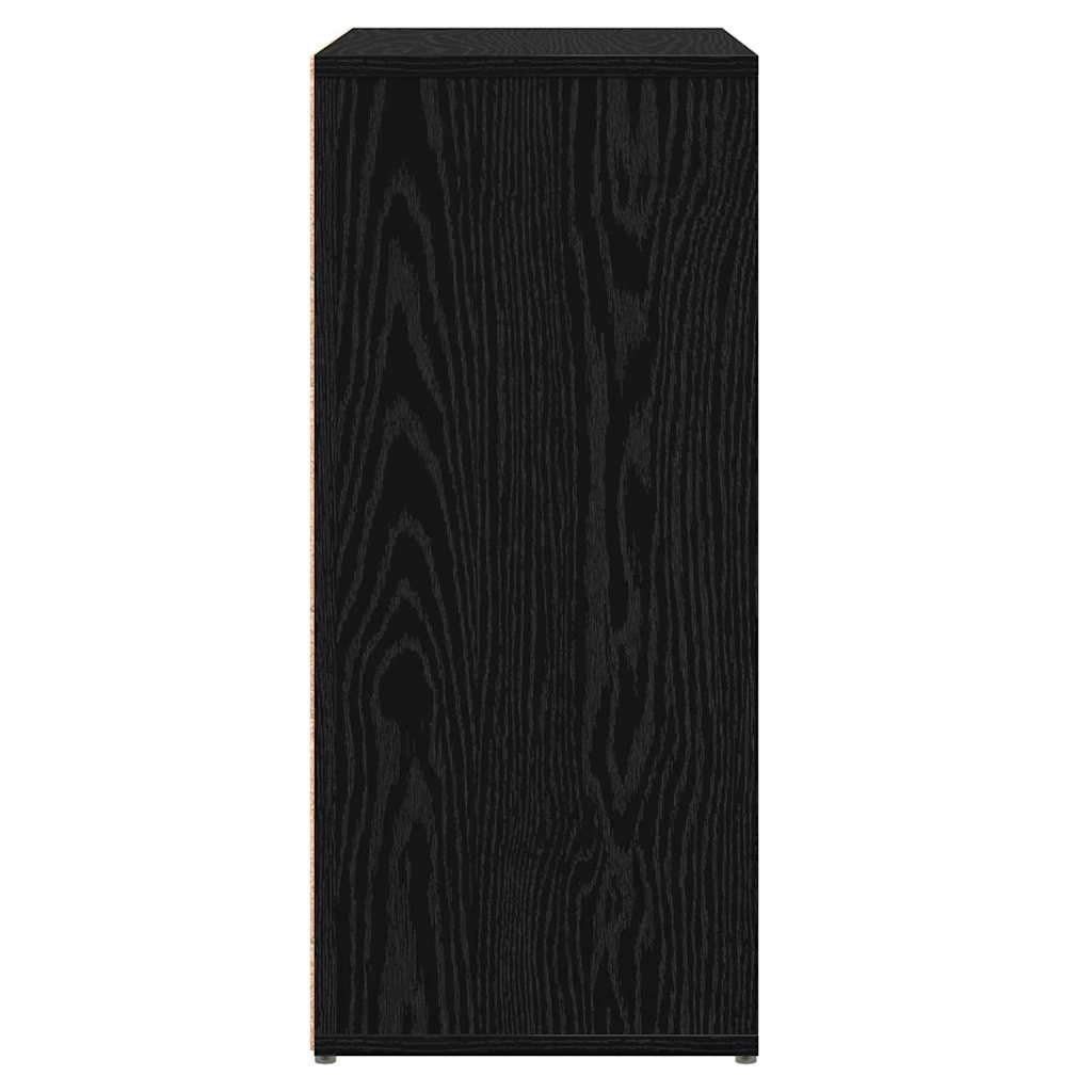 Széf 2 db Fekete tölgy 60 x 31 x 70 cm Szerelt Fa
