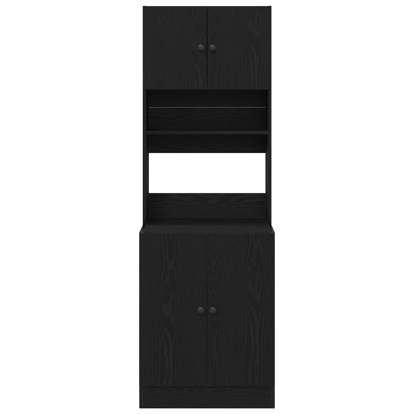 Konyhai vitrin Fekete tölgy 60 x 50 x 180 cm