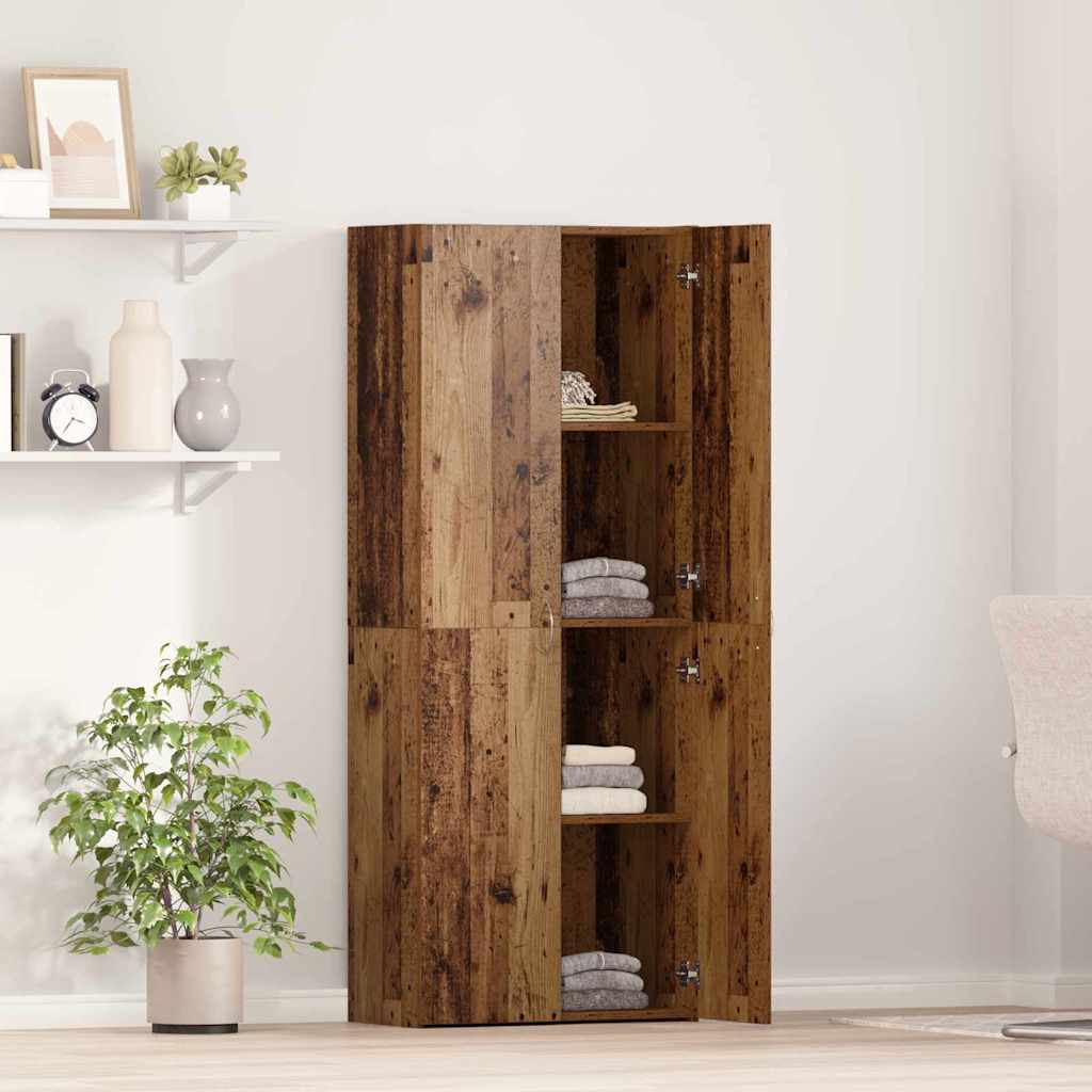 Irodai szekrény Antik Fa 60 x 32 x 152,5 cm Szerelt Fa