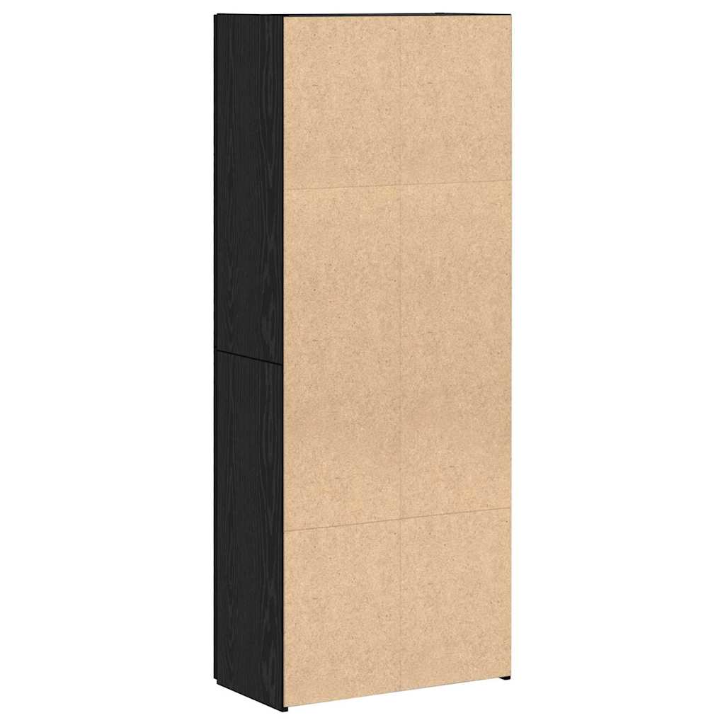 Irodai szekrény Fekete tölgy 60 x 32 x 152,5 cm Faanyag