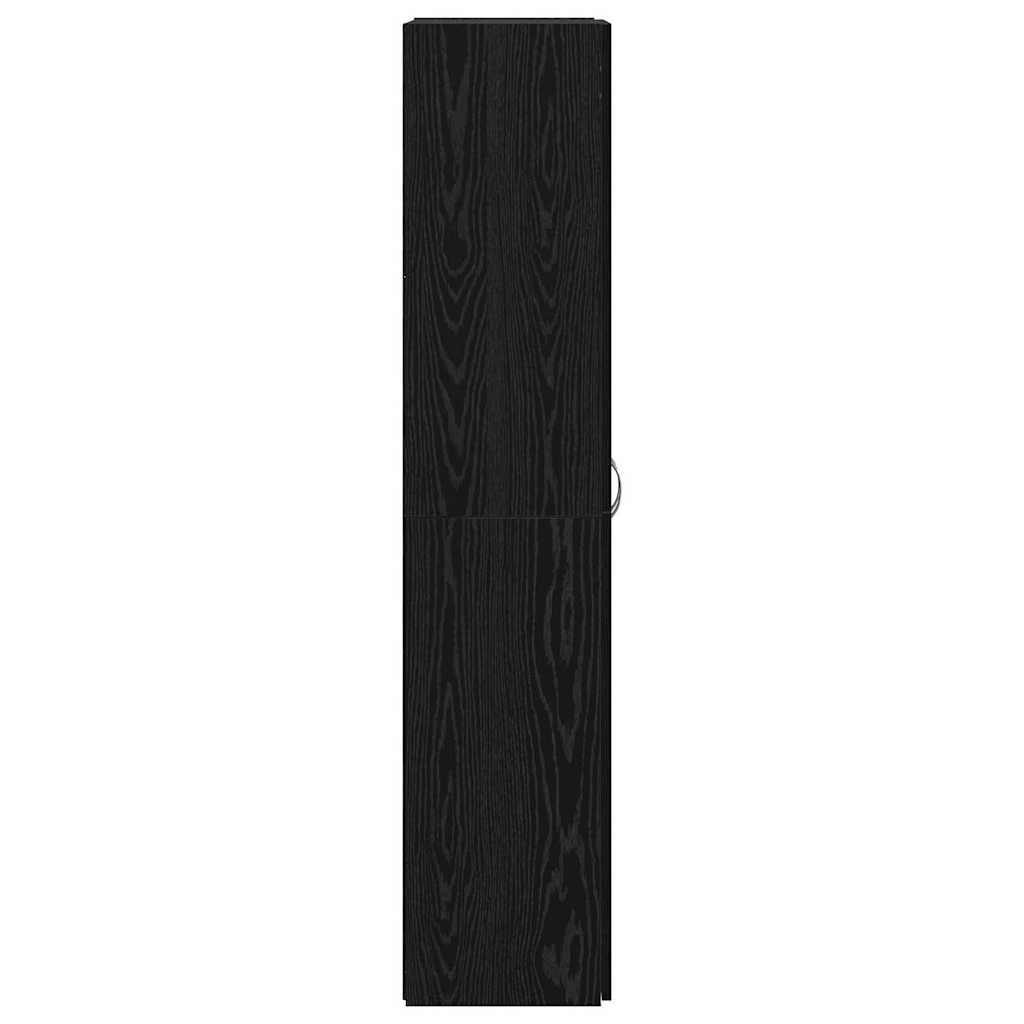 Irodai szekrény Fekete tölgy 60 x 32 x 152,5 cm Faanyag