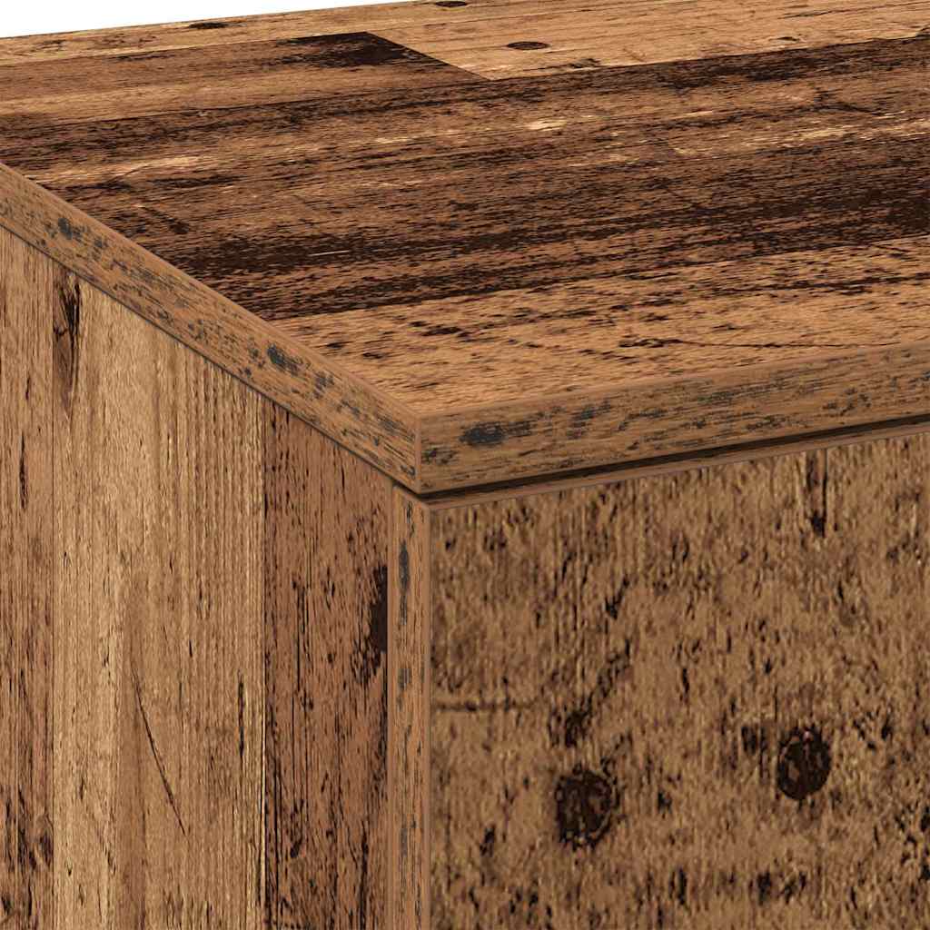 Highboard 80 x 35 x 180 cm Szerelt Fa Öreg fa