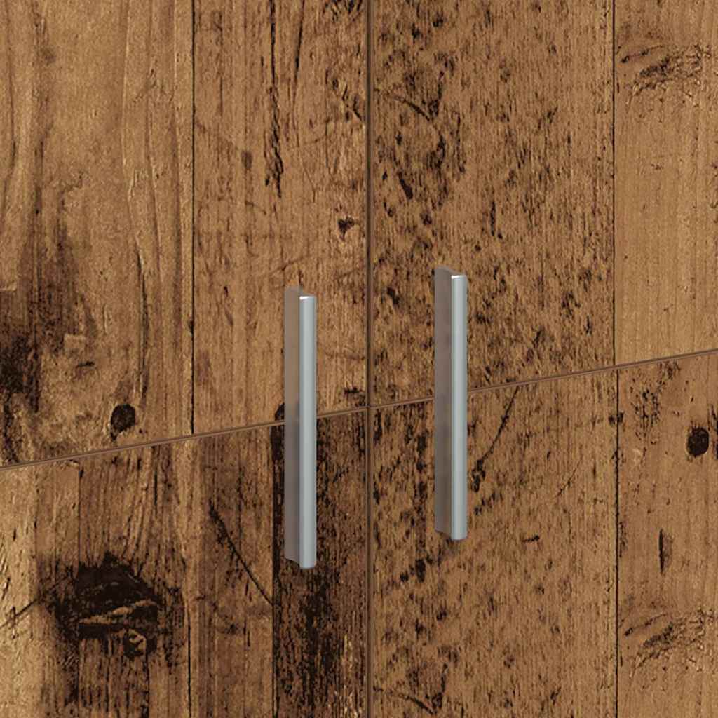 Highboard 80 x 35 x 180 cm Szerelt Fa Öreg fa
