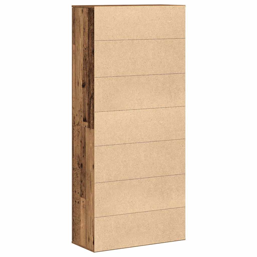 Highboard 80 x 35 x 180 cm Szerelt Fa Öreg fa