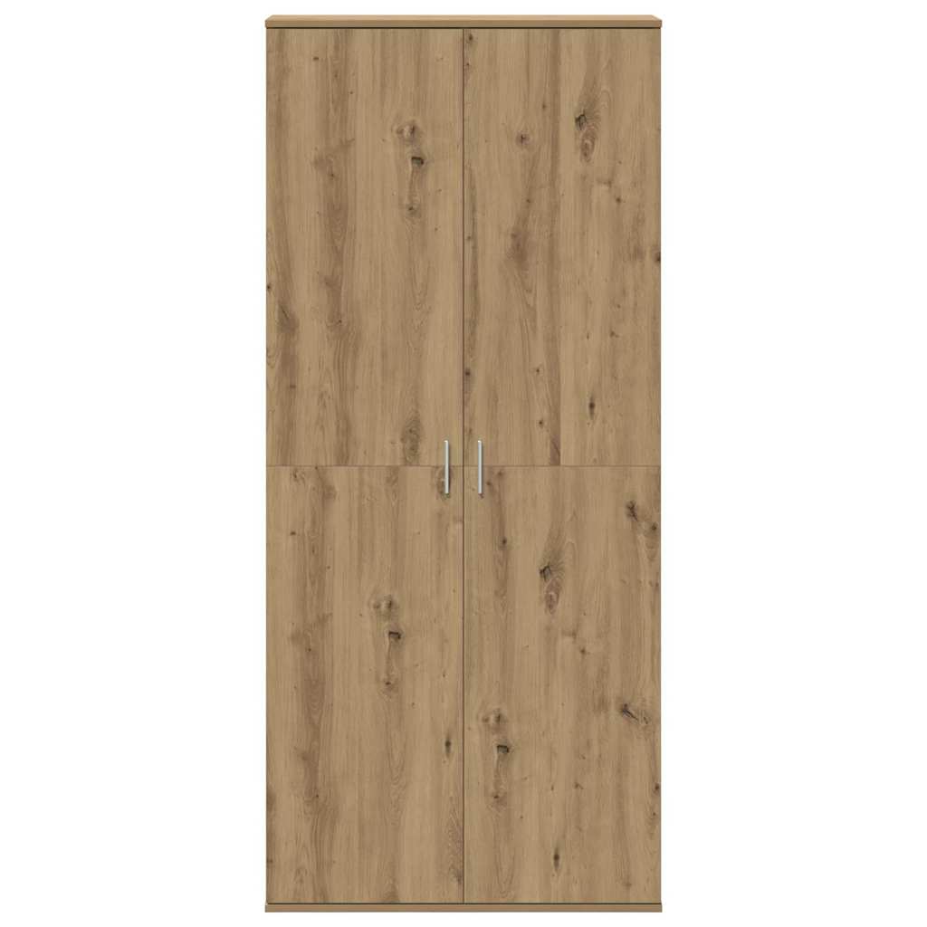 Highboard 80 x 35 x 180 cm Faanyag kézműves tölgy
