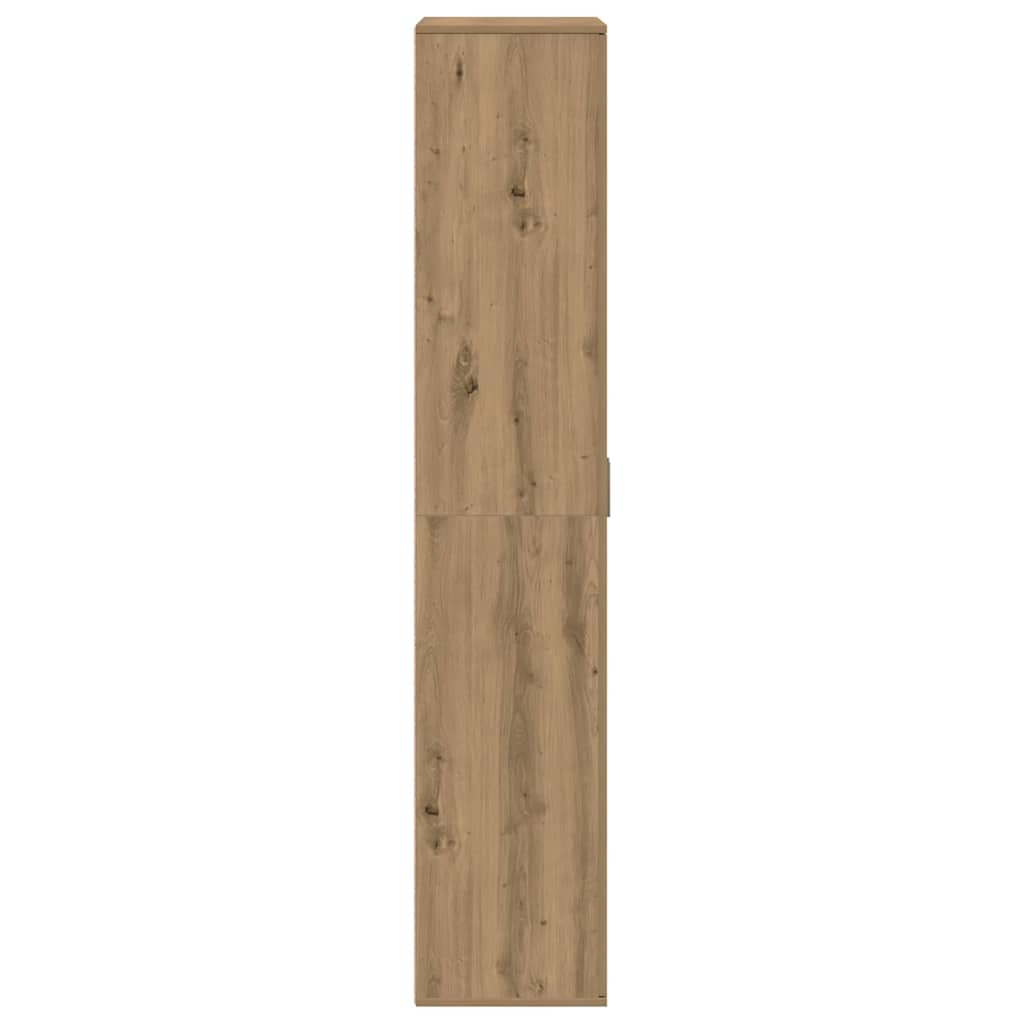 Highboard 80 x 35 x 180 cm Faanyag kézműves tölgy