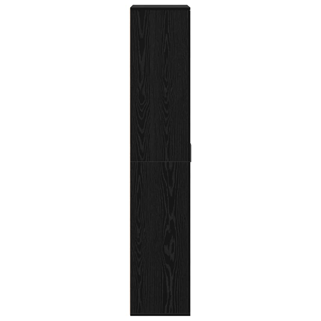 Highboard 80 x 35 x 180 cm Szerelt Fa Musta tammi