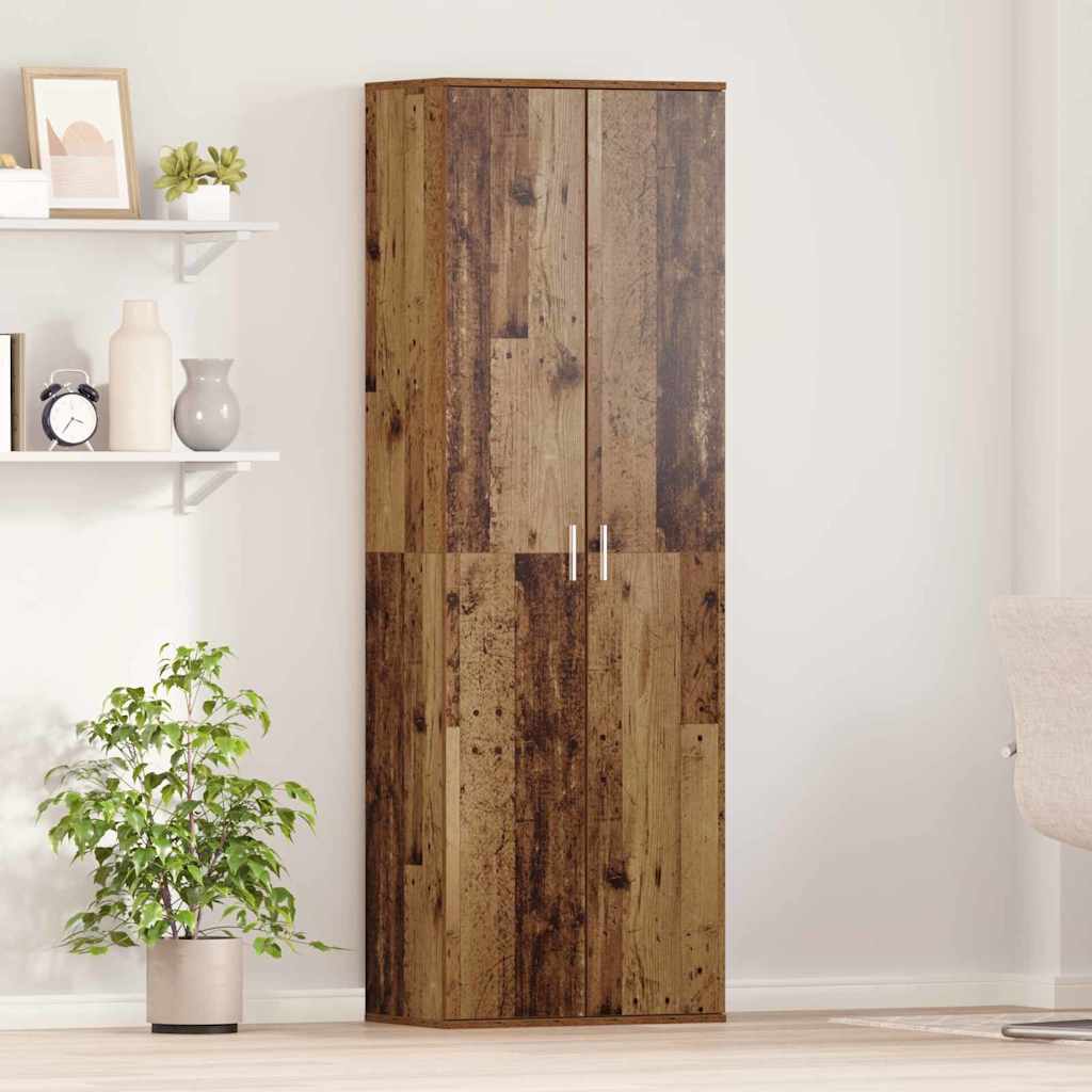 Highboard 60 x 35 x 180 cm Szerelt Fa Öreg fa