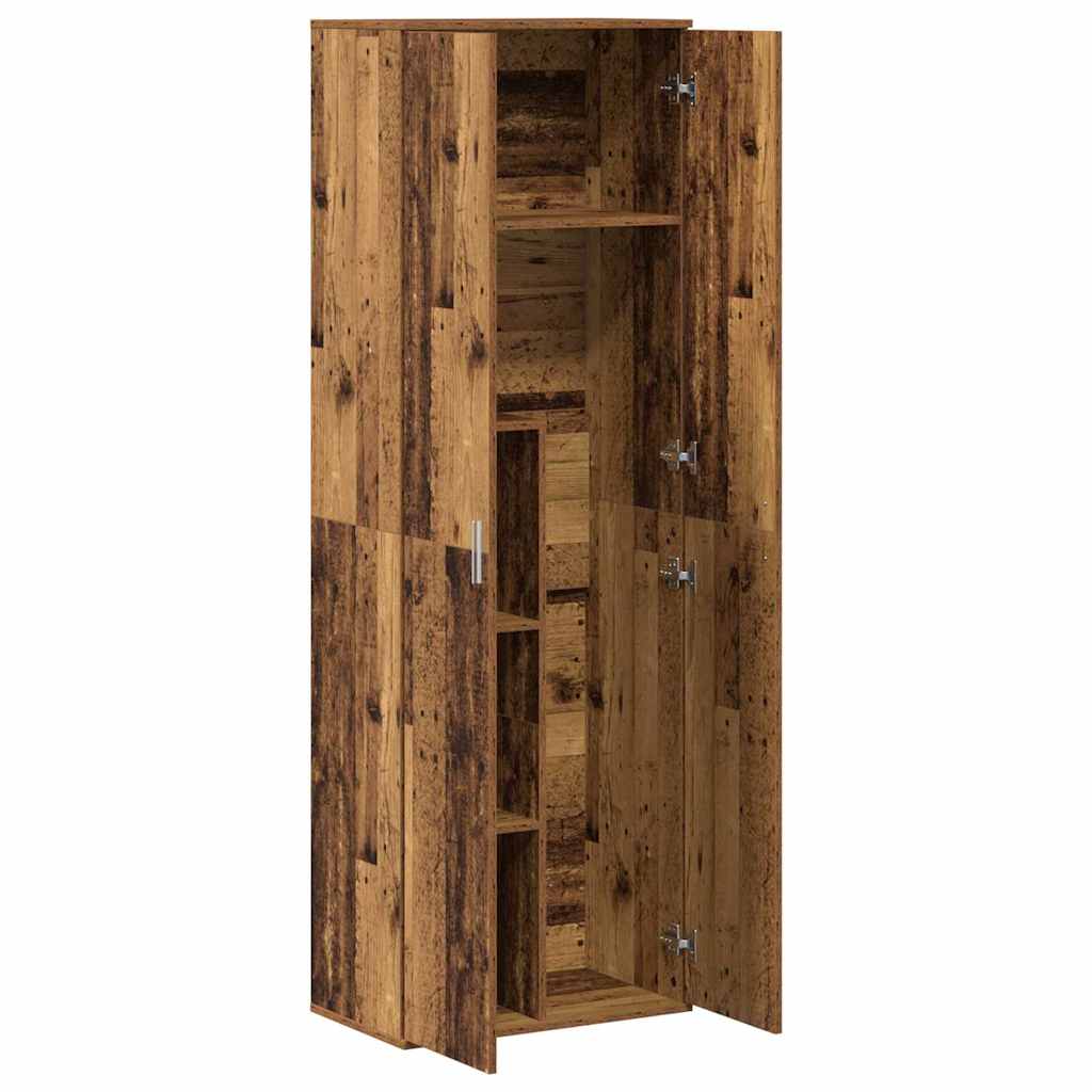 Highboard 60 x 35 x 180 cm Szerelt Fa Öreg fa