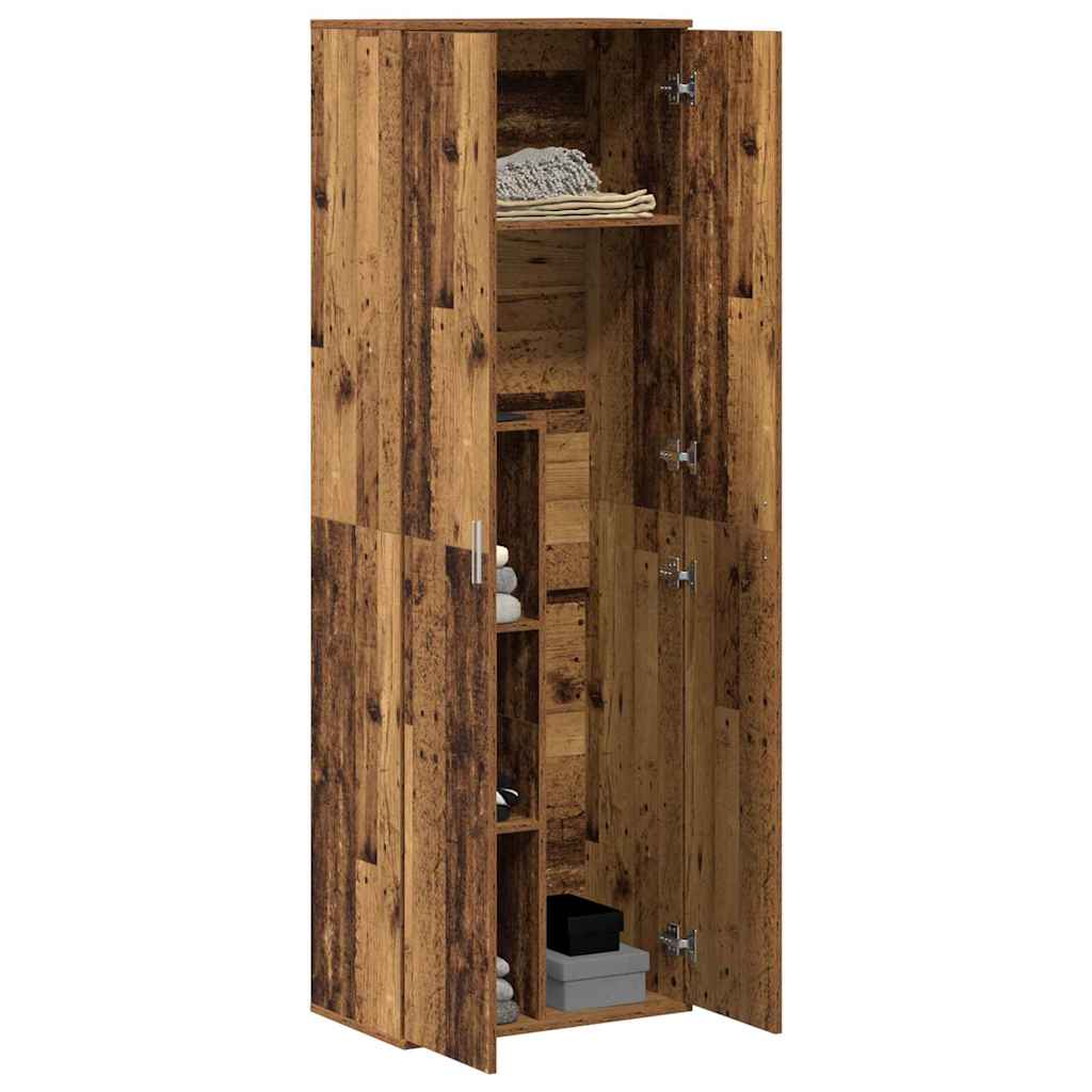 Highboard 60 x 35 x 180 cm Szerelt Fa Öreg fa