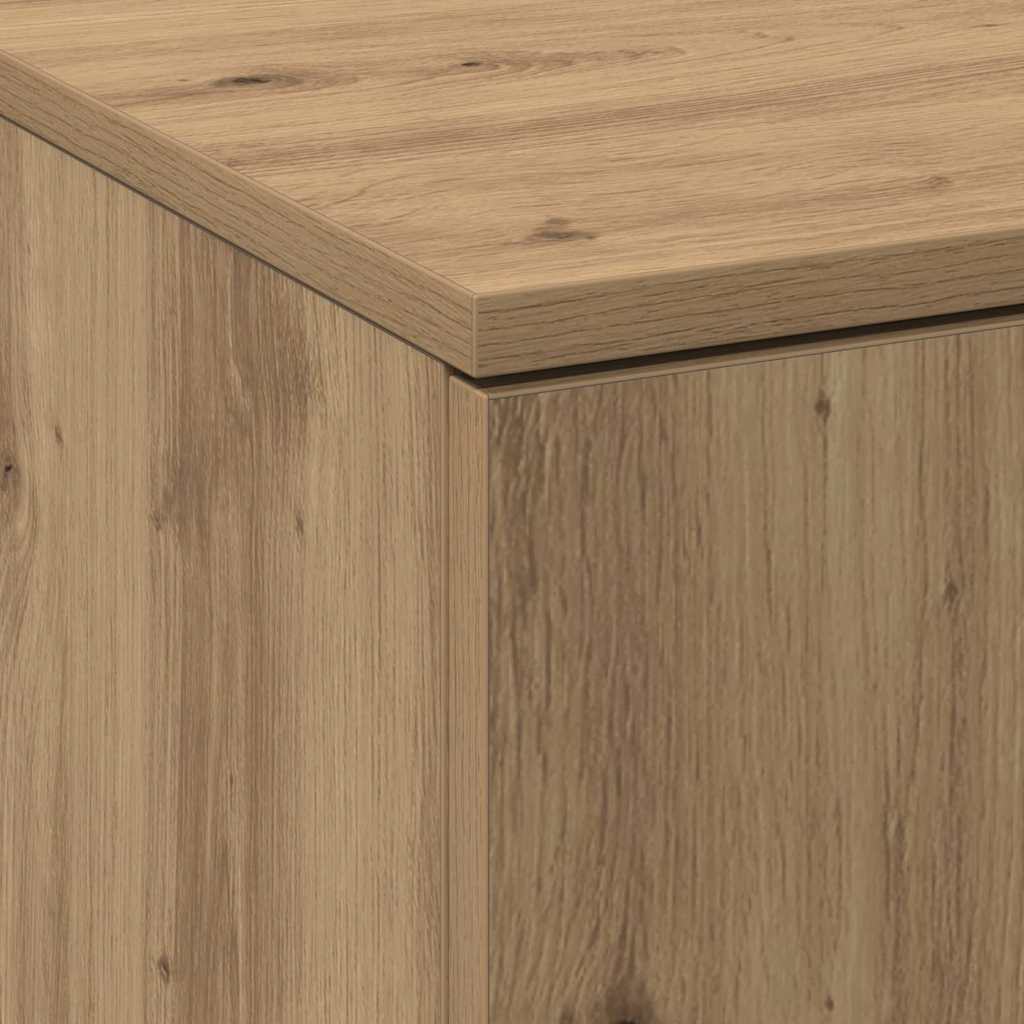 Highboard 60 x 35 x 180 cm Szerelt Fa kézműves tölgy