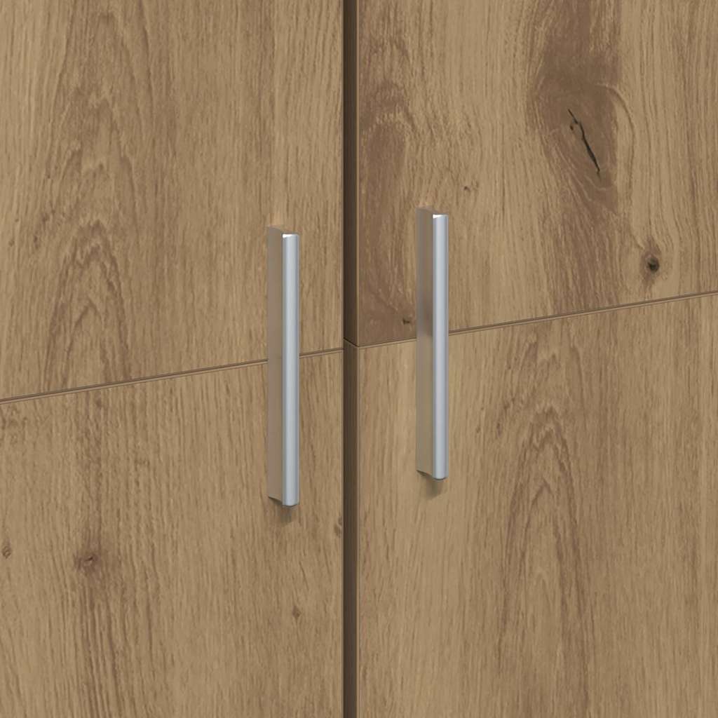 Highboard 60 x 35 x 180 cm Szerelt Fa kézműves tölgy