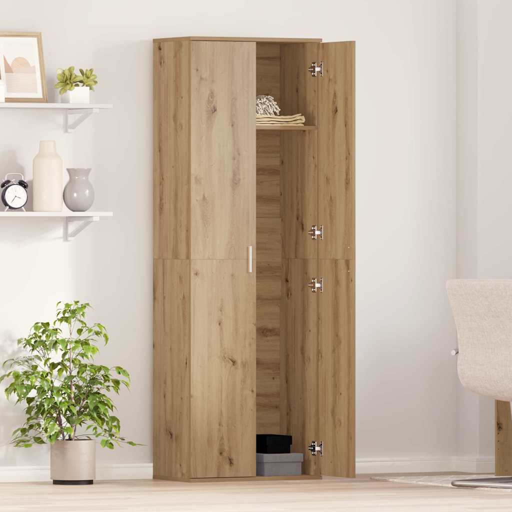Highboard 60 x 35 x 180 cm Szerelt Fa kézműves tölgy