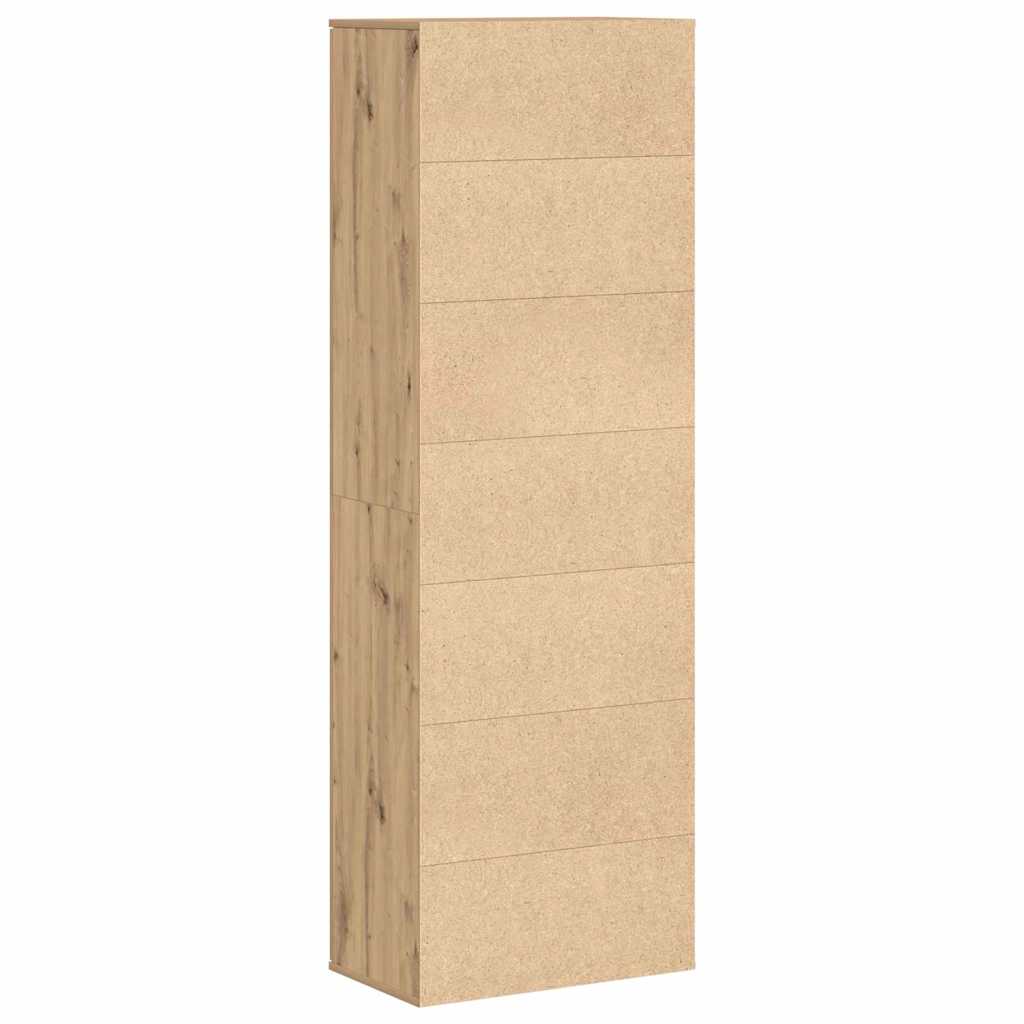 Highboard 60 x 35 x 180 cm Szerelt Fa kézműves tölgy