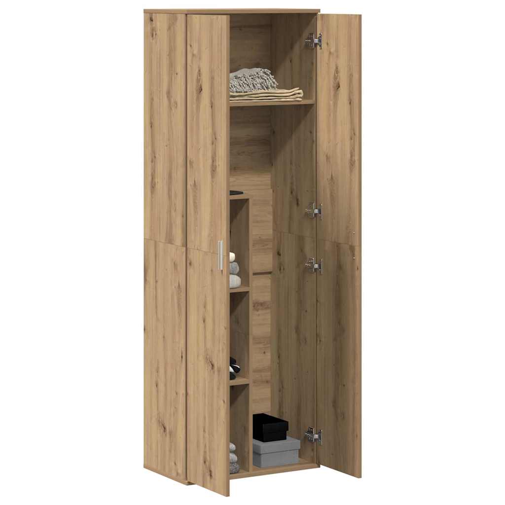Highboard 60 x 35 x 180 cm Szerelt Fa kézműves tölgy