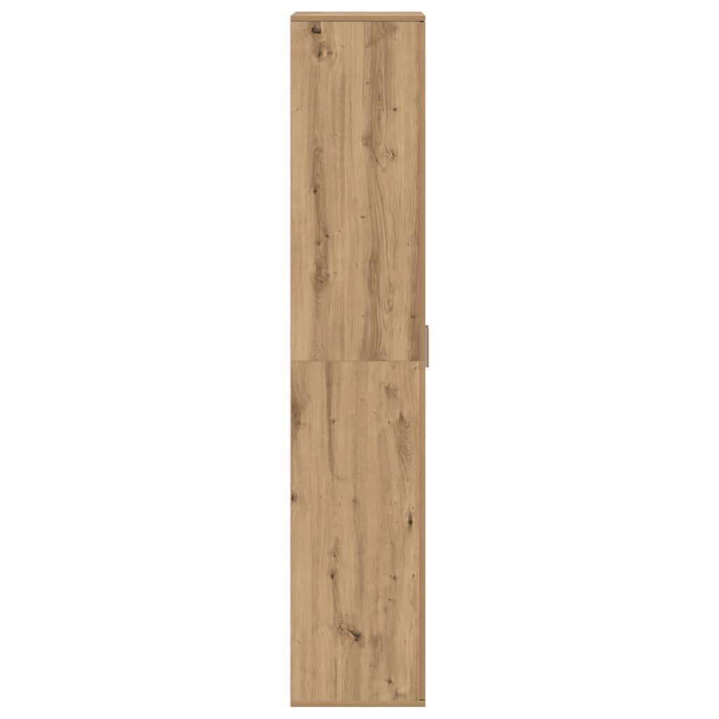 Highboard 60 x 35 x 180 cm Szerelt Fa kézműves tölgy