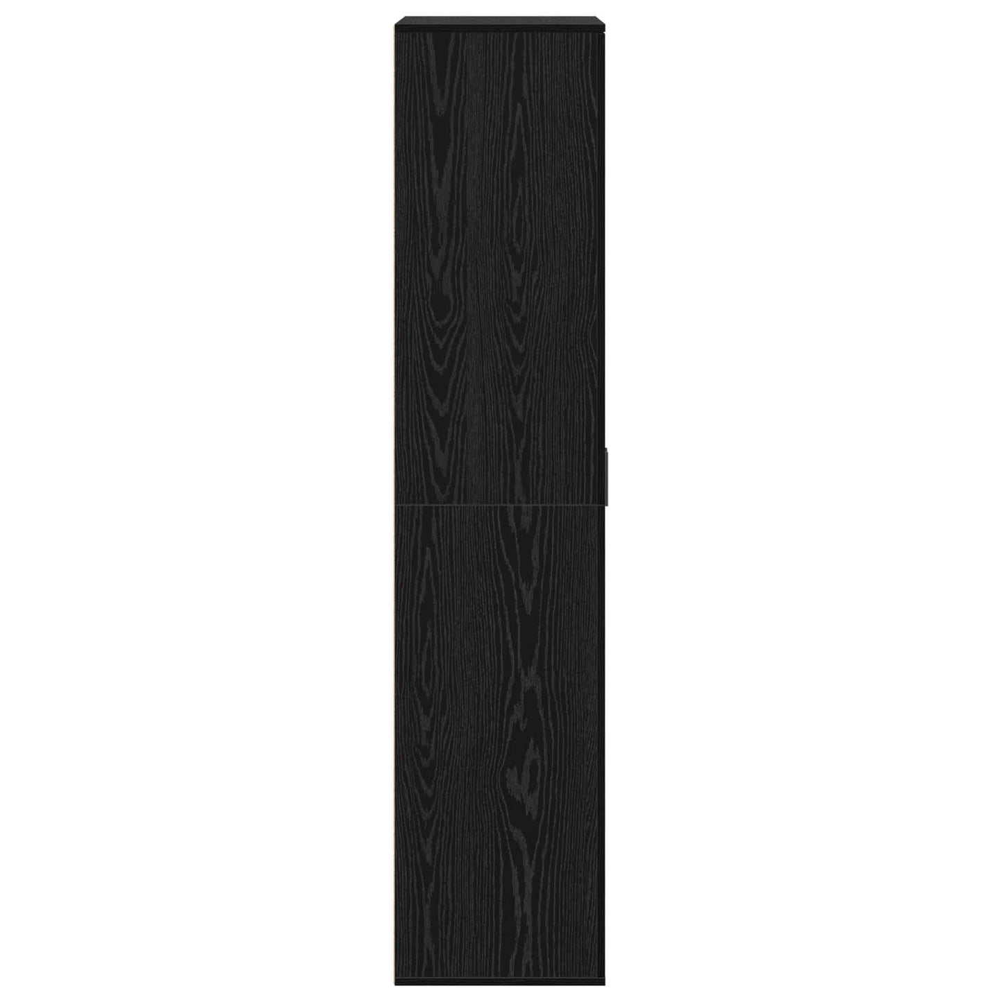 Magasító polcokkal ajtóval Musta tammi 80 x 39 x 178 cm Faanyag