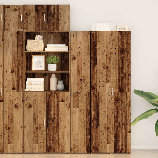 Magasfiú 2 pcs Öreg fa 30 x 42,5 x 185 cm