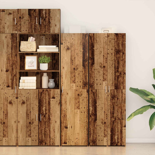 Magasfiú 2 pcs Öreg fa 50 x 42,5 x 185 cm