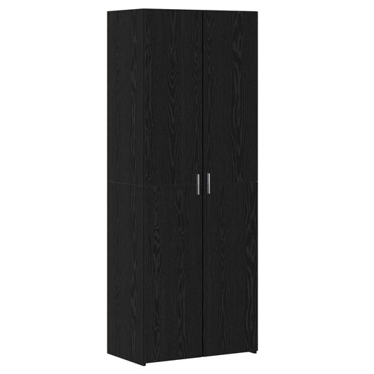 Magasfiú 2 pcs Fekete tölgy 70 x 42,5 x 185 cm
