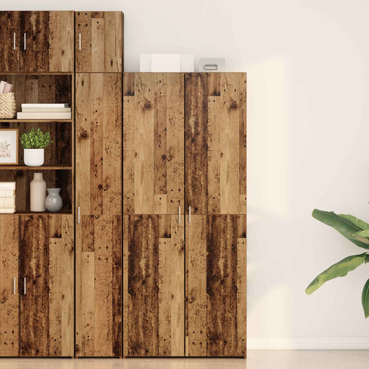 Magasfiú 2 pcs Öreg fa 80 x 42 x 185 cm