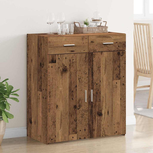 Tárolószekrény fiókkal Régi fa 80 x 42.5 x 93.5 cm Faanyag