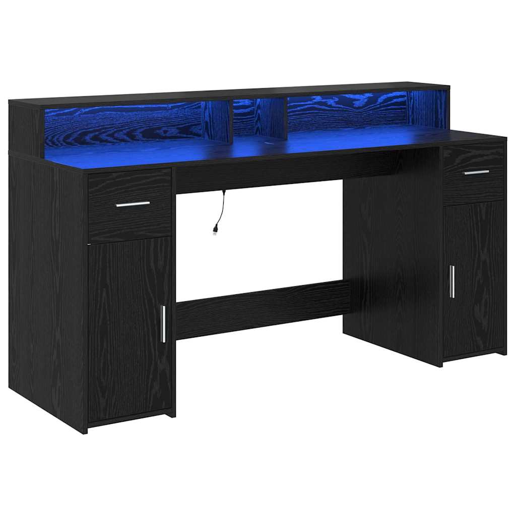 Asztal Musta tammi Szerelt fa 160 x 55 x 91 cm