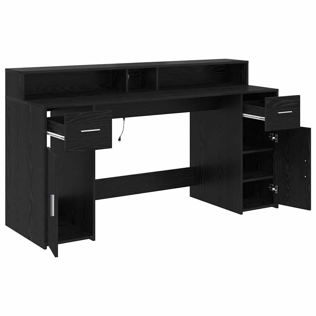 Asztal Musta tammi Szerelt fa 160 x 55 x 91 cm