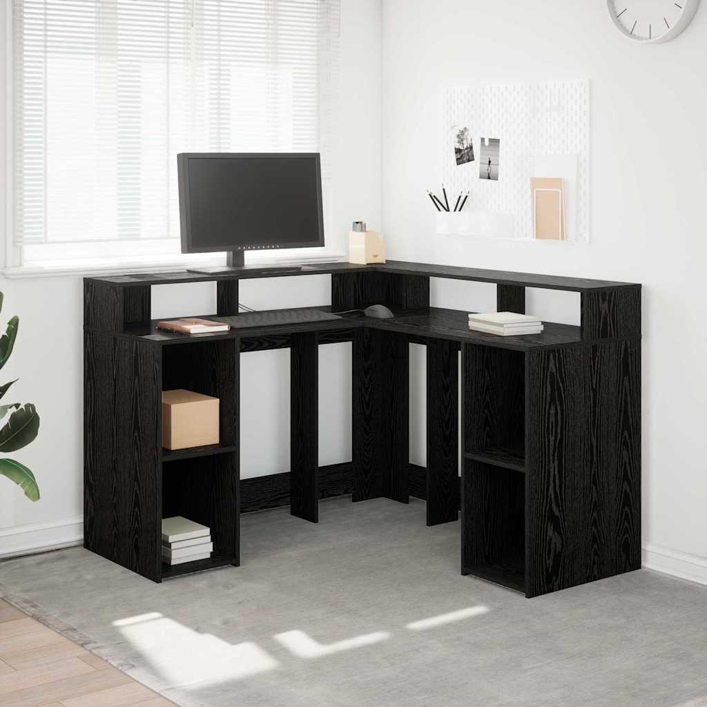 Asztal Fekete tölgy Szerelt fa 130 x 130 x 91 cm