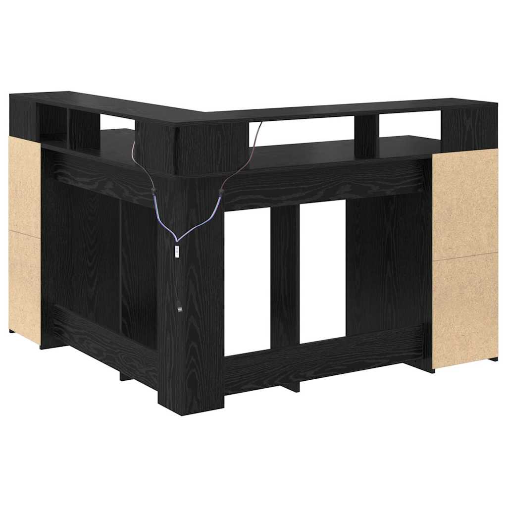 Asztal Fekete tölgy Szerelt fa 130 x 130 x 91 cm