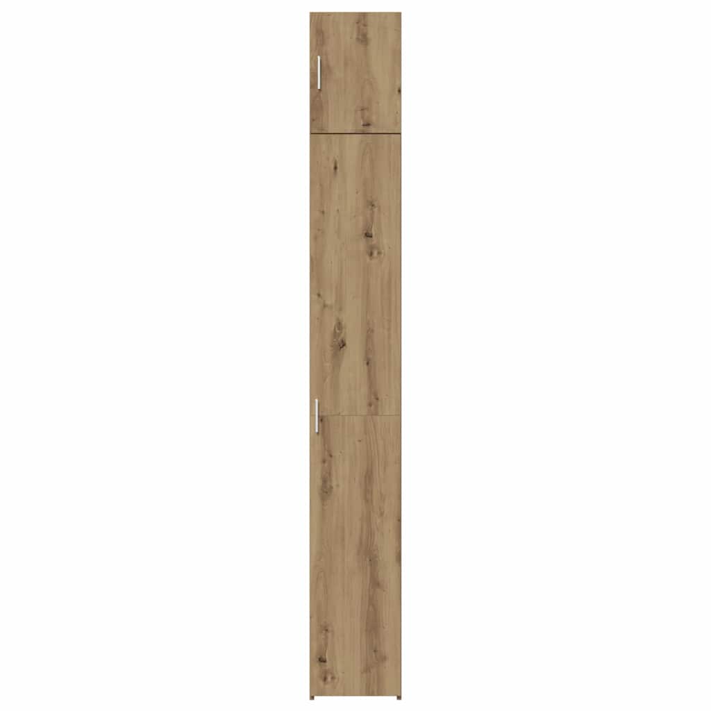 2 darabos tároló szekrény polcokkal 2 pcs Kézműves Tölgy